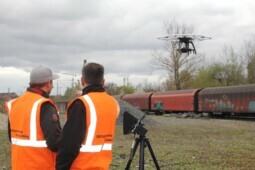 Drohne landet im DB-Museum