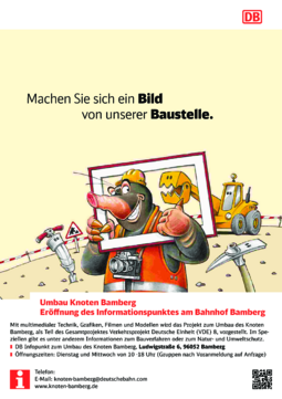 Plakat Eröffnung Infopunkt Knoten Bamberg